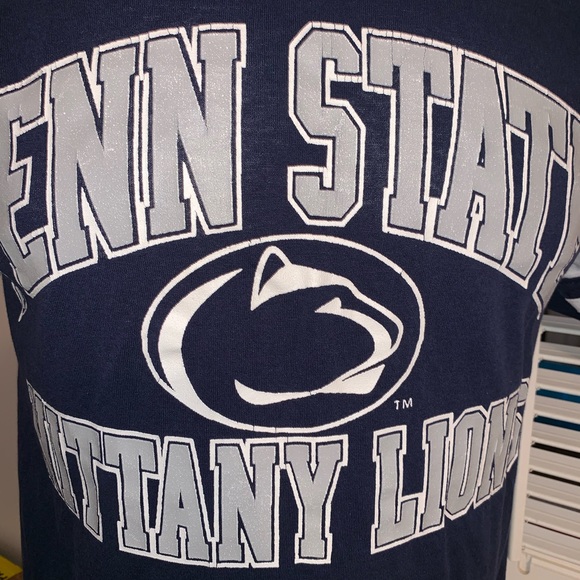 PENN State Nittany Lions 1/2 Sleeve Ringer Tee by Logo 7: TRUE vintage shirt - Picture 2 of 5